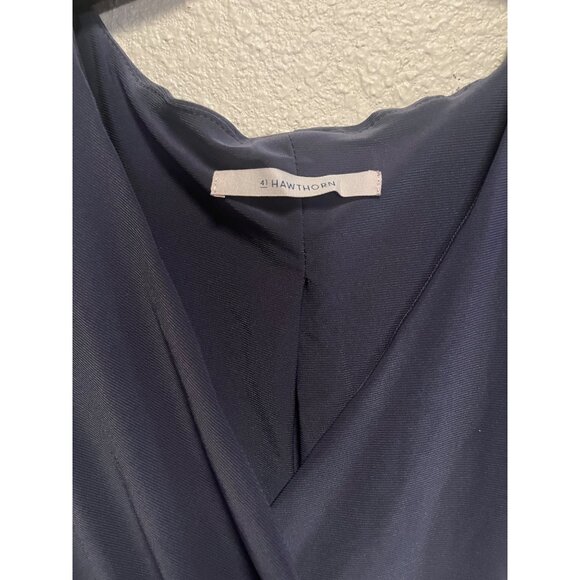 41 Hawthorn Draped Front Dress - Small - Gray colo Polyester & Spandex Blend Mad - Picture 6 of 8